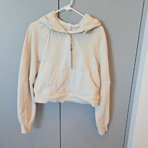 lululemon athletica Beige Half-Zip Hoodie
